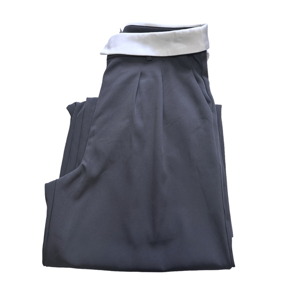 Princess Polly Lacro Pant Pants Trousers Slate Wide Leg Pockets Colour Block - Picture 5 of 12